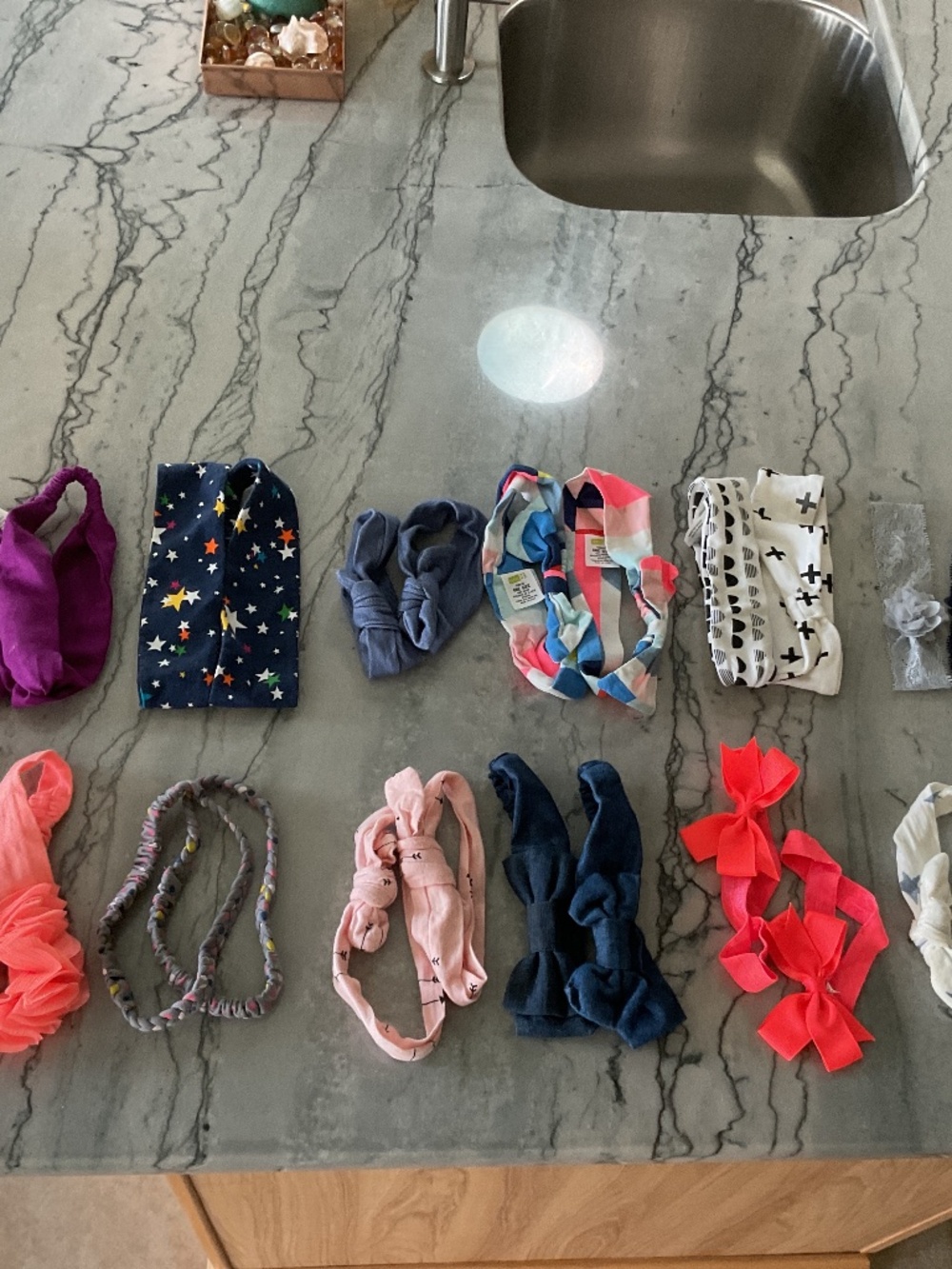 Twin Baby Toddler Girls Headbands 12 Sets